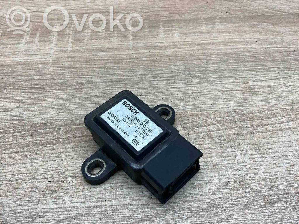 BMW X5 E53 ESP acceleration yaw rate sensor 