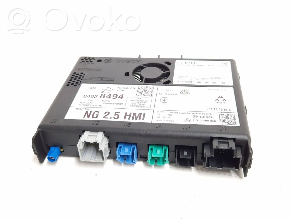 Opel Astra K Radio/CD/DVD/GPS head unit 