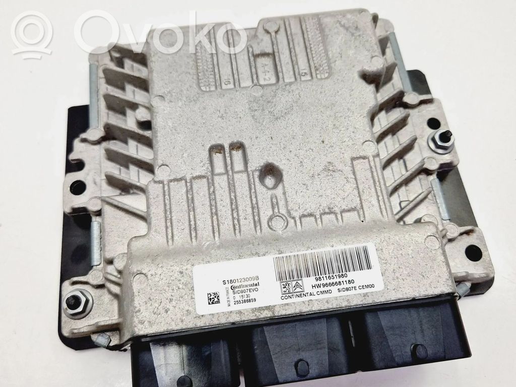 Engine control unit/module   9811651980,9666681180,S180123009B