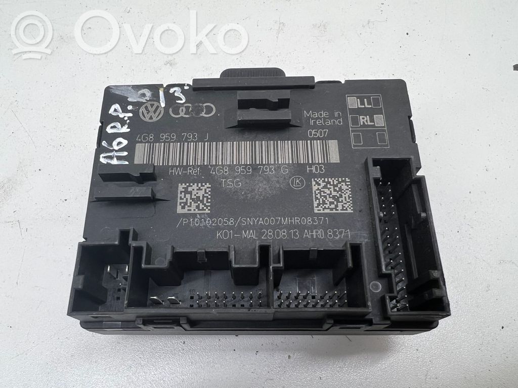 Audi A6 S6 C7 4G Unité de commande module de porte 