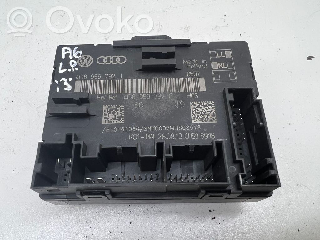 Audi A6 S6 C7 4G Unidad de control/módulo de la puerta 