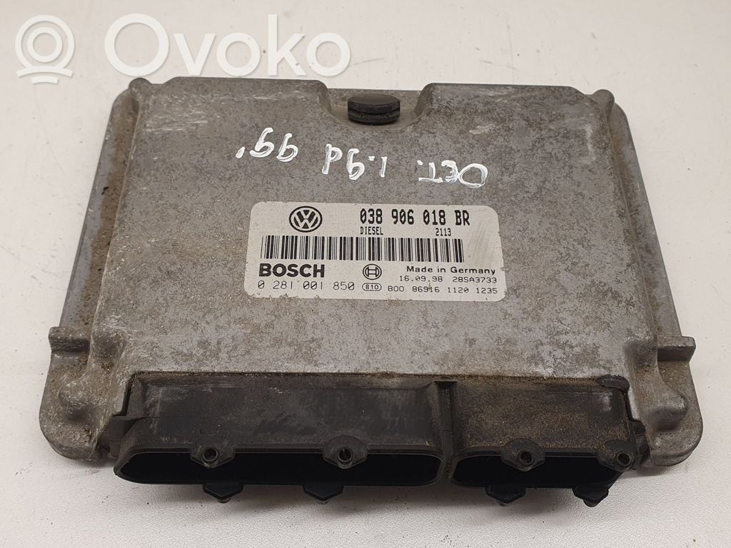 Engine control unit/module ECU   038906018BR,0281001850