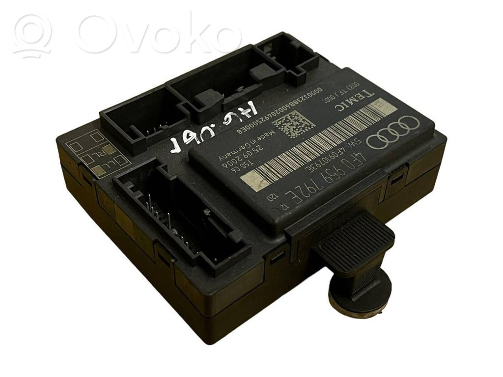 Audi A6 S6 C6 4F Durų elektronikos valdymo blokas 