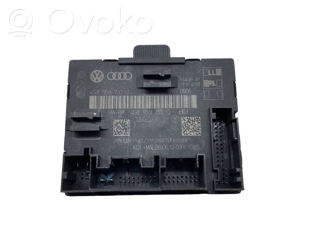 Audi A7 S7 4G Unidad de control/módulo de la puerta 