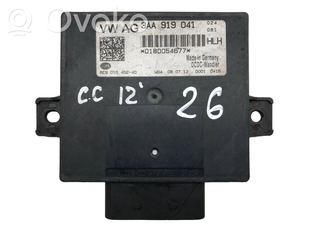 Volkswagen PASSAT CC Unité de contrôle à bord d'alimentation 