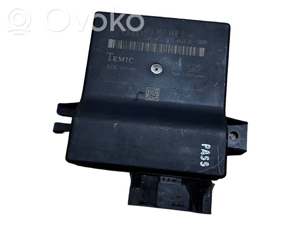 Audi A6 S6 C6 4F Gateway control module 