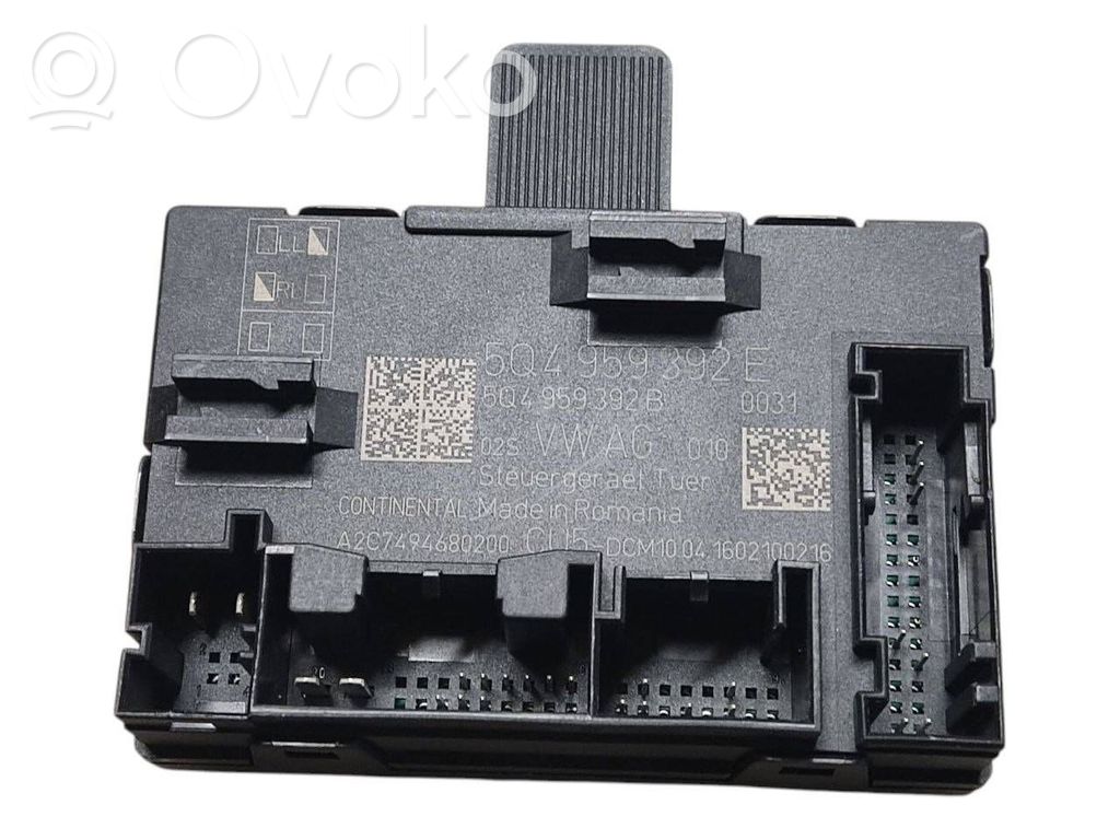 Skoda Octavia Mk3 (5E) Unité de commande module de porte 