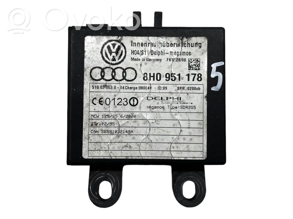 Audi A4 S4 B7 8E 8H Sterownik / Moduł alarmu 
