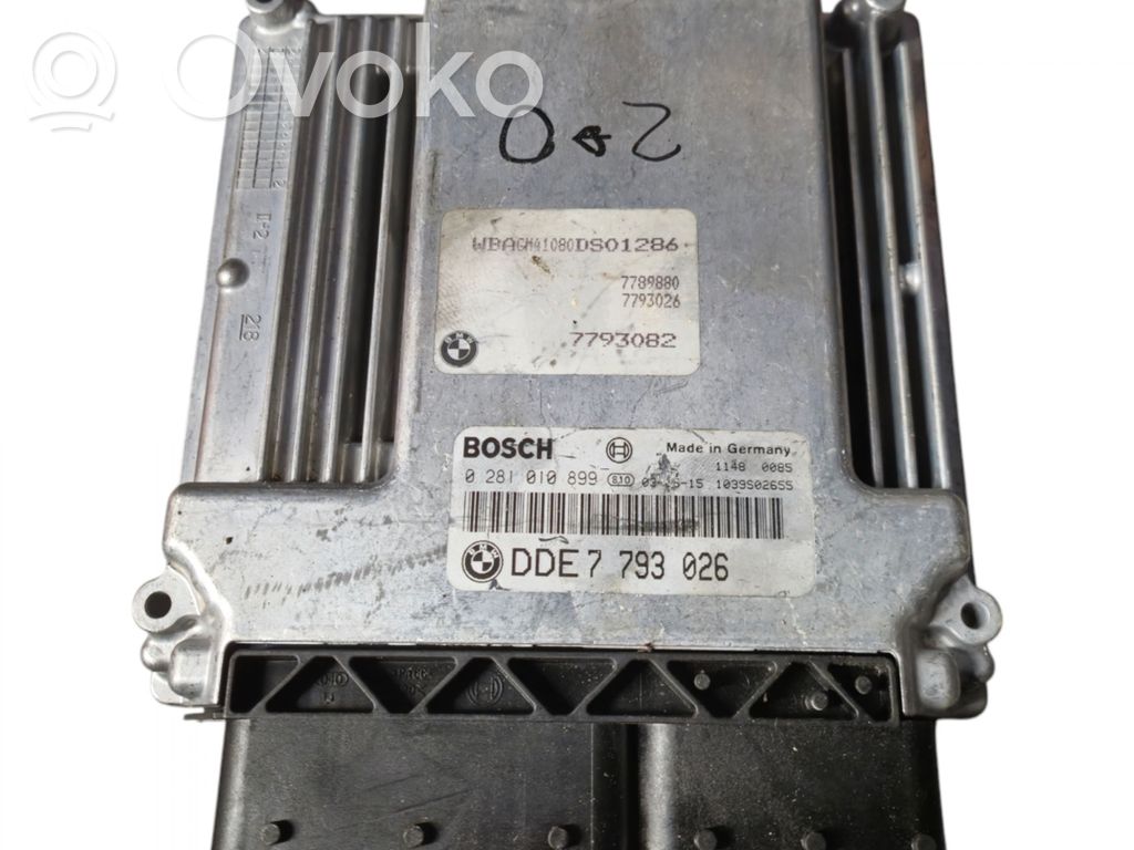 BMW 7 E65 E66 Unidad de control/módulo del motor 