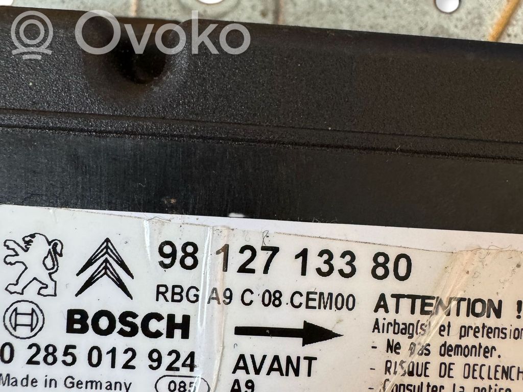Sterownik / Moduł Airbag   9812713380,0285012924,YBB8059070