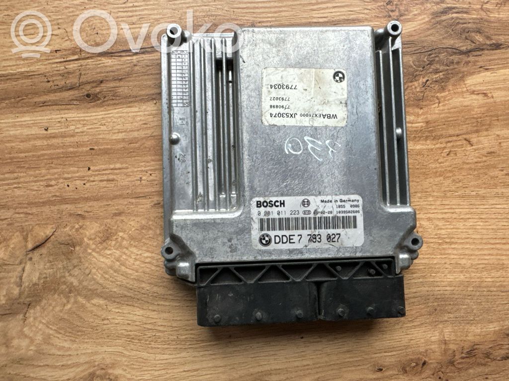 Unidad de control/módulo del motor   0281011223,7793027,1039S02606