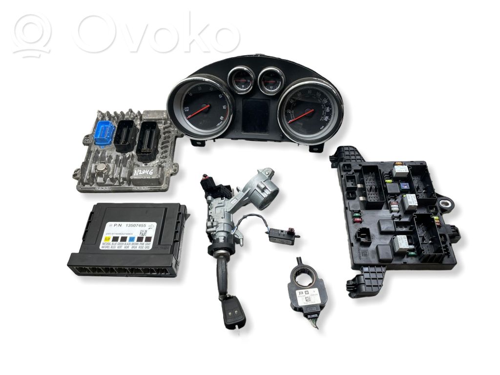 Opel Zafira C Juego de cerradura y set ECU del motor 