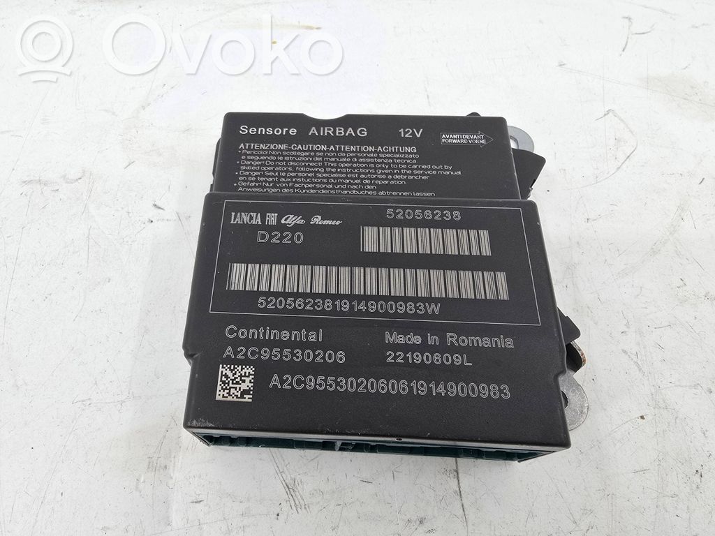 Fiat 500 Unidad de control/módulo del Airbag 