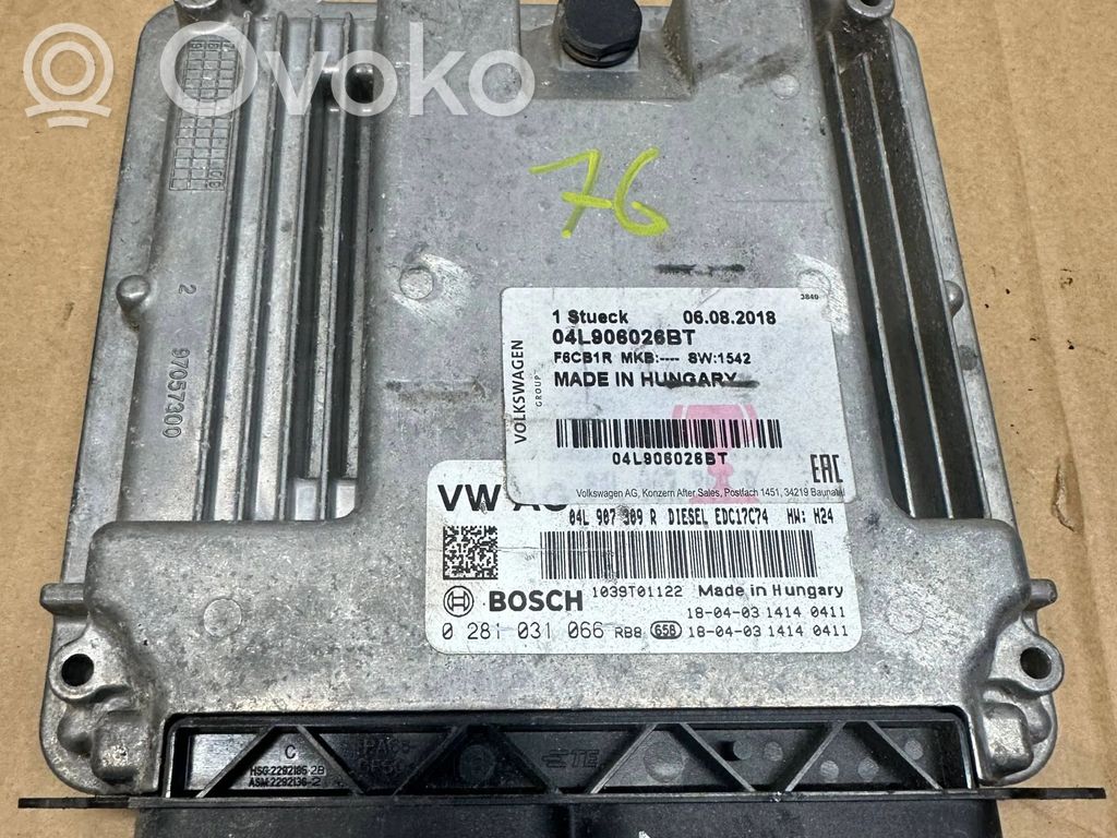 Engine control unit/module   04L906026BT,0281031066