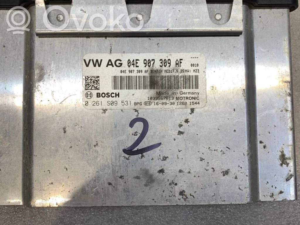Volkswagen Polo V 6R Unité de commande, module ECU de moteur 