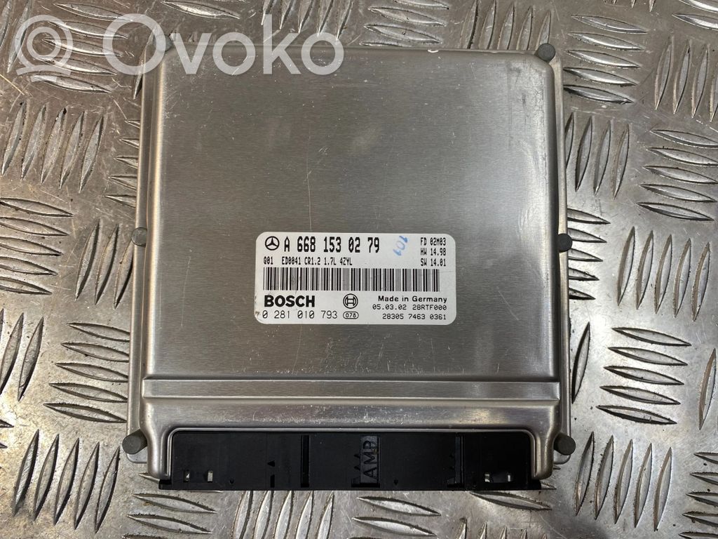 Mercedes-Benz A W168 Sterownik / Moduł ECU 