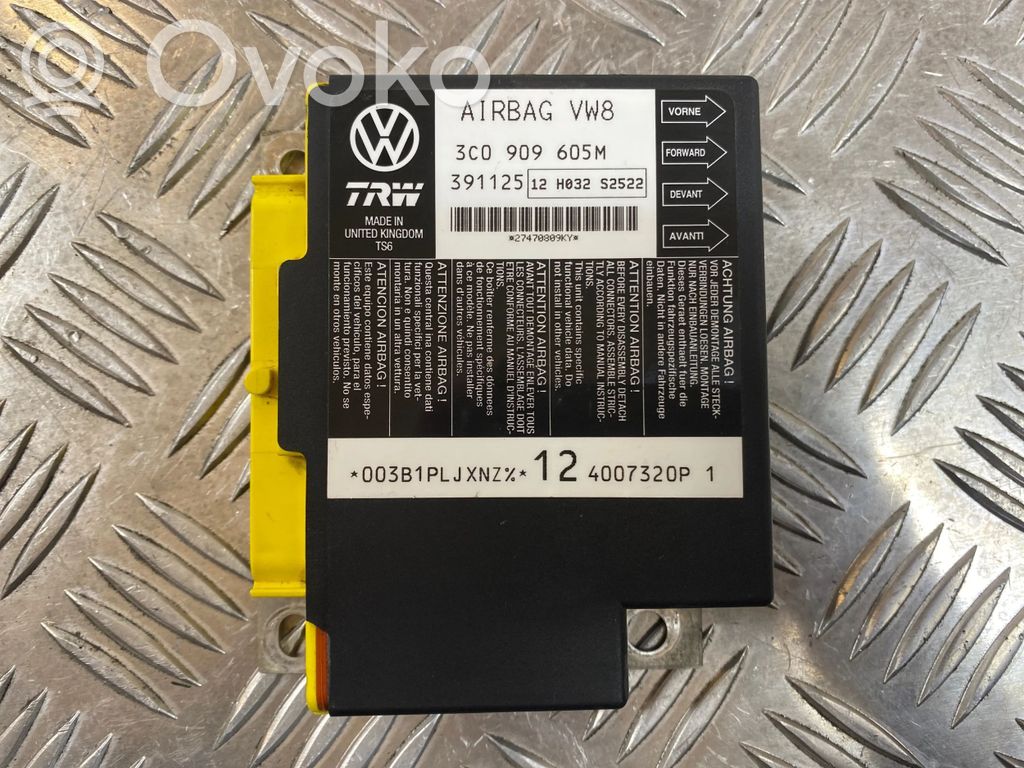 Volkswagen PASSAT B6 Centralina/modulo airbag 