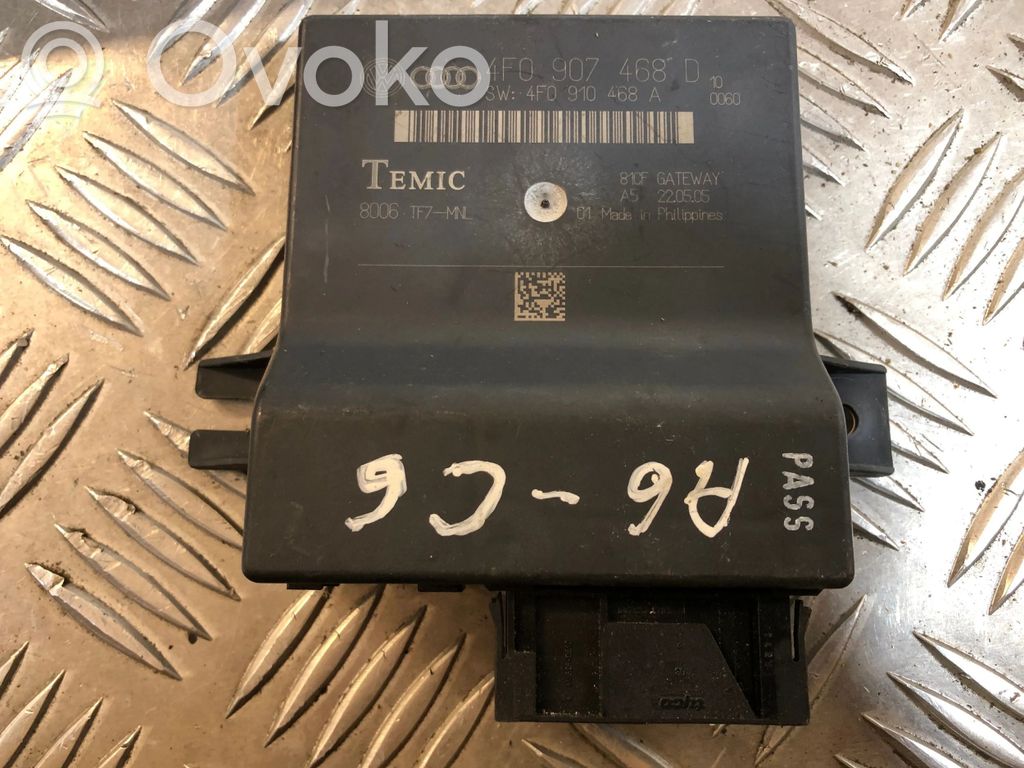 Audi A6 S6 C6 4F Modulo di controllo accesso 