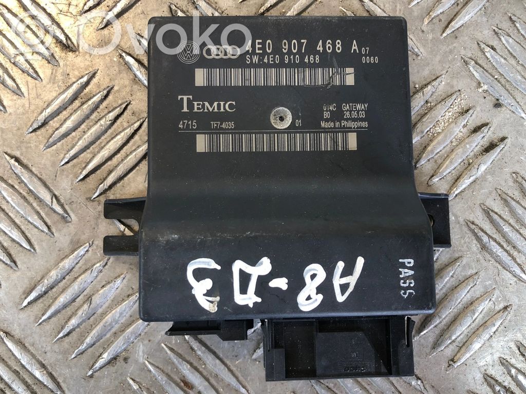 Audi A8 S8 D3 4E Módulo de control Gateway 