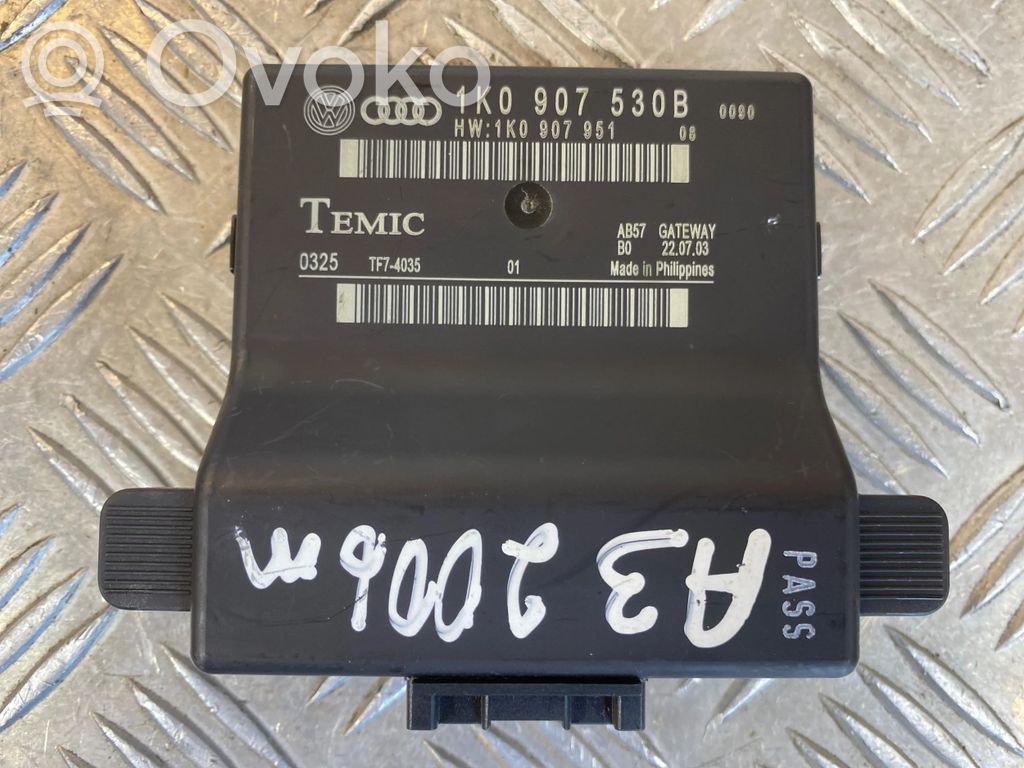 Audi A3 S3 8P Módulo de control Gateway 