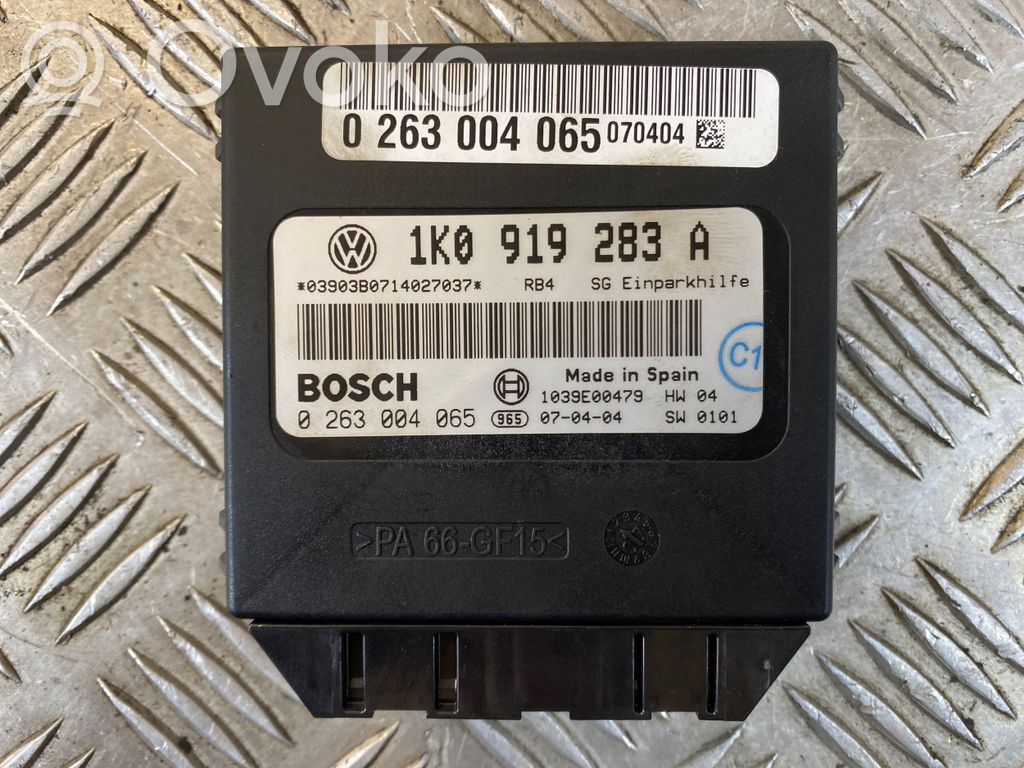 Volkswagen Golf Plus Pysäköintitutkan (PCD) ohjainlaite/moduuli 