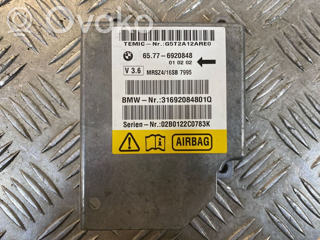 Unidad de control/módulo del Airbag   6920848,G5T2A12ARE0,65776920848