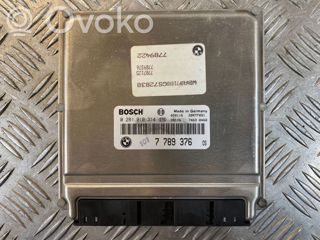 Unidad de control/módulo del motor   7789376,28RTF091,0281010314