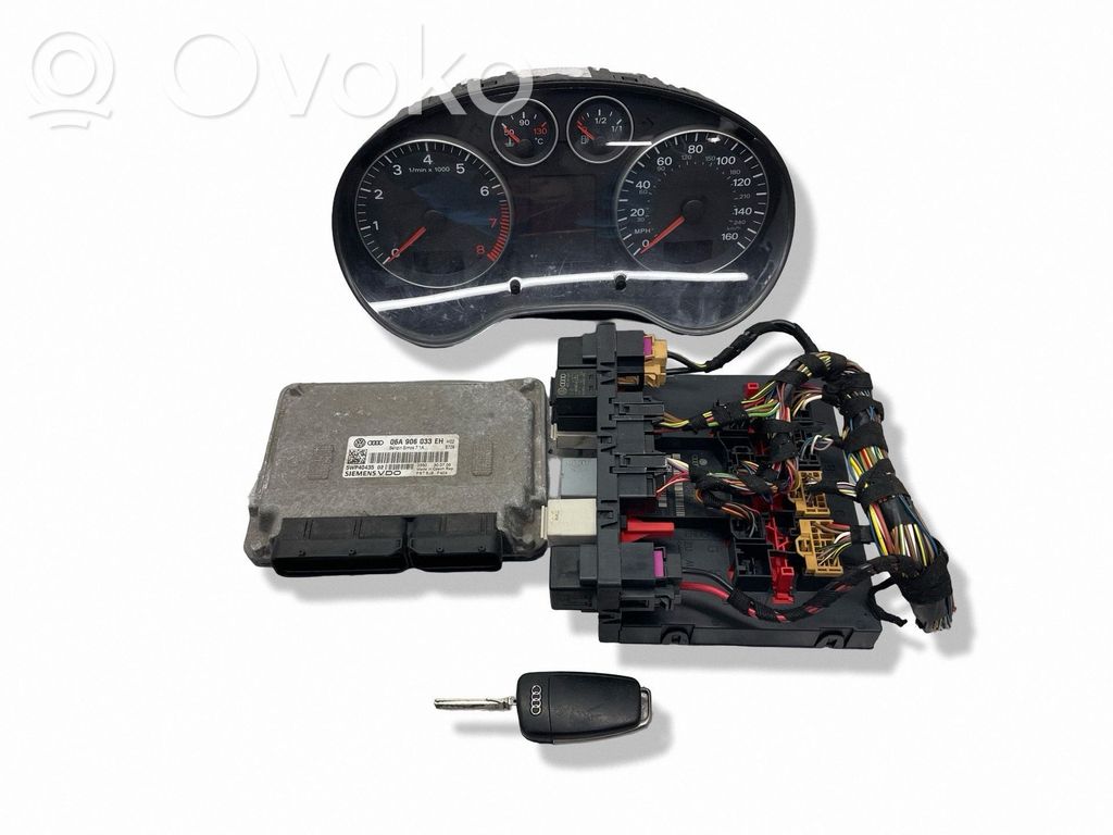 Audi A3 S3 A3 Sportback 8P Komputer / Sterownik ECU i komplet kluczy