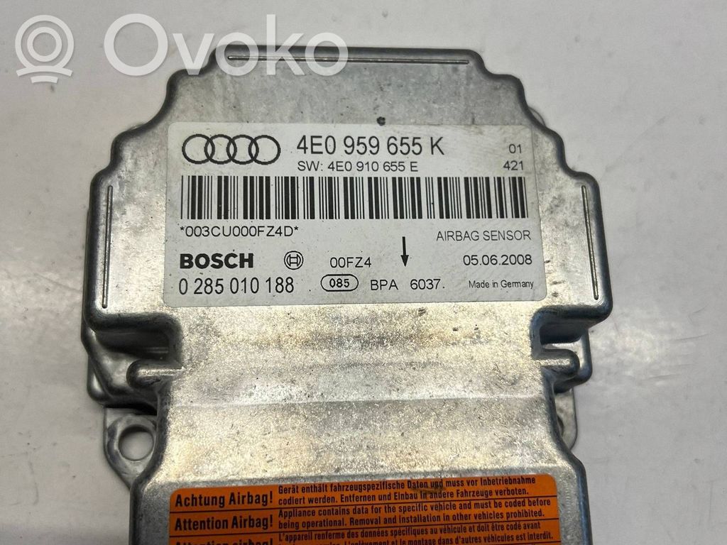 Audi A8 S8 D3 4E Airbagsteuergerät