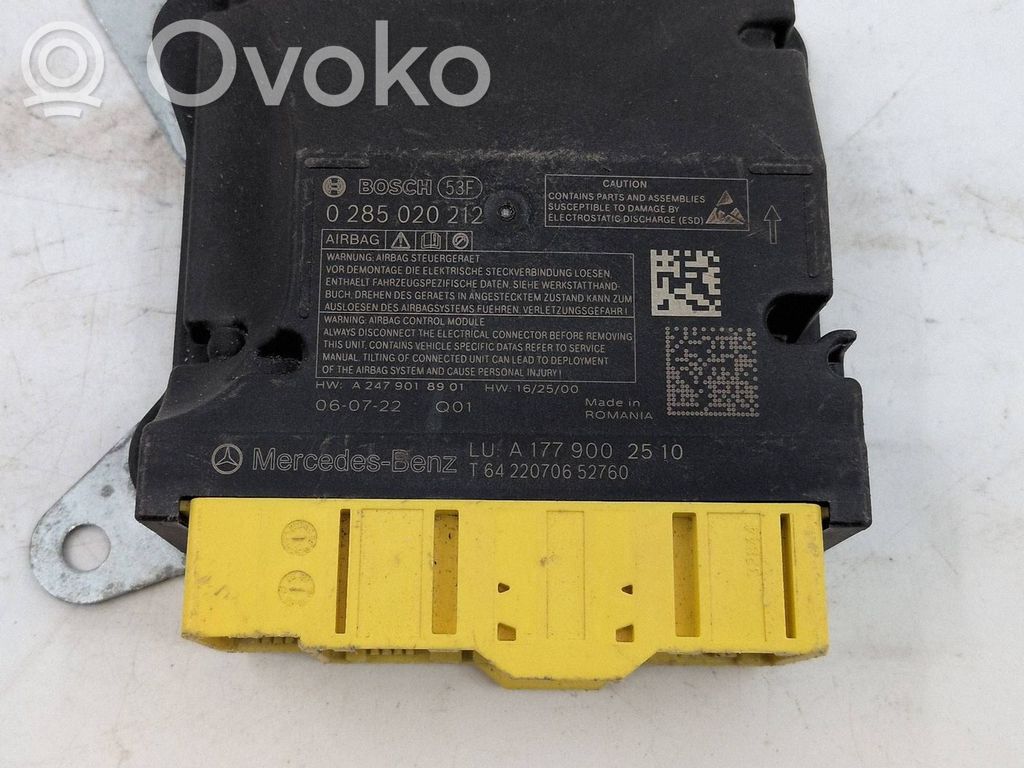 Mercedes-Benz A W177 Module de contrôle airbag