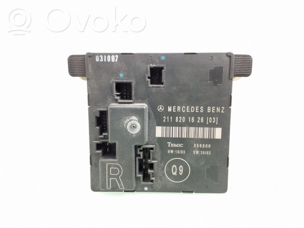 Mercedes-Benz E W211 Oven ohjainlaite/moduuli
