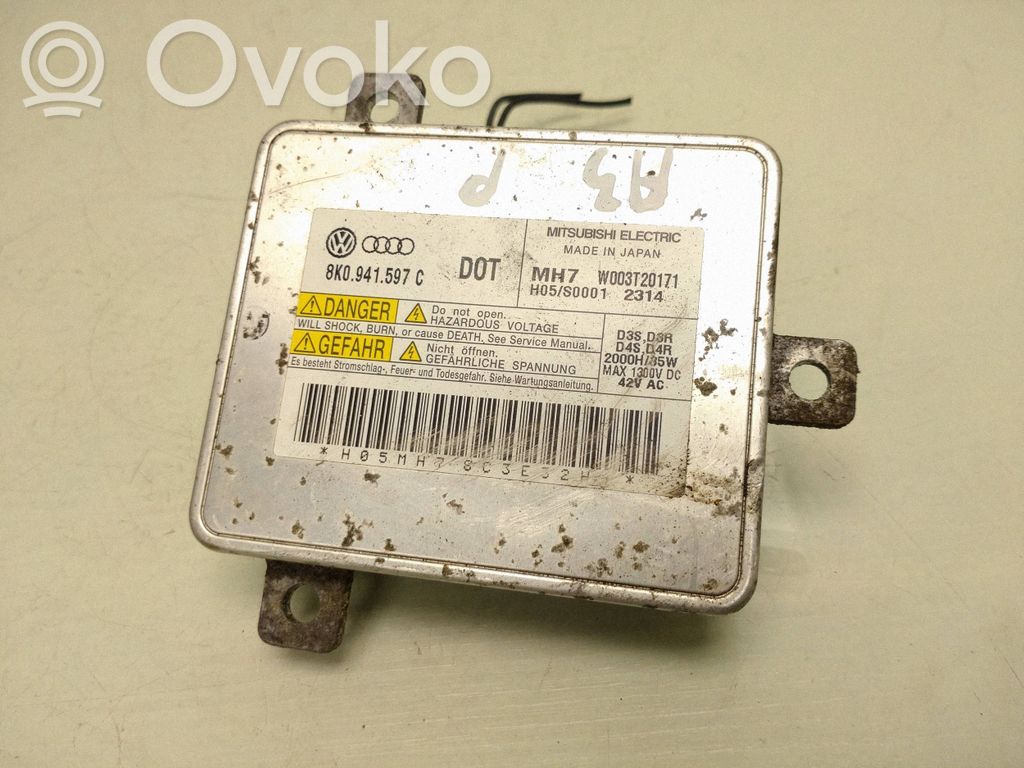 Audi A3 S3 8P Moduł poziomowanie świateł Xenon