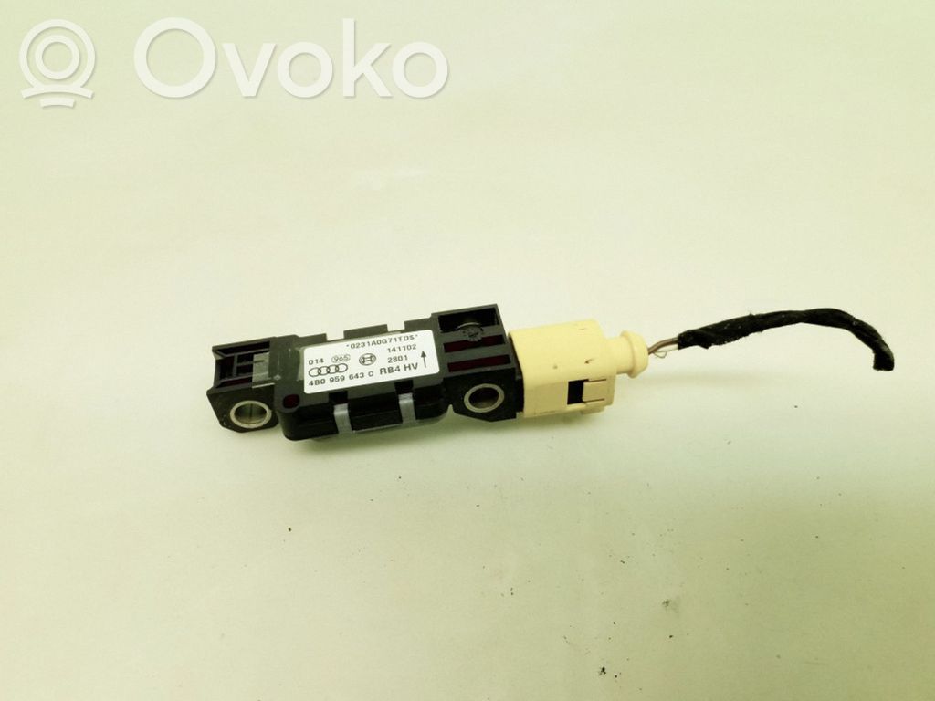 Audi A6 S6 C5 4B Sensor impacto/accidente para activar Airbag