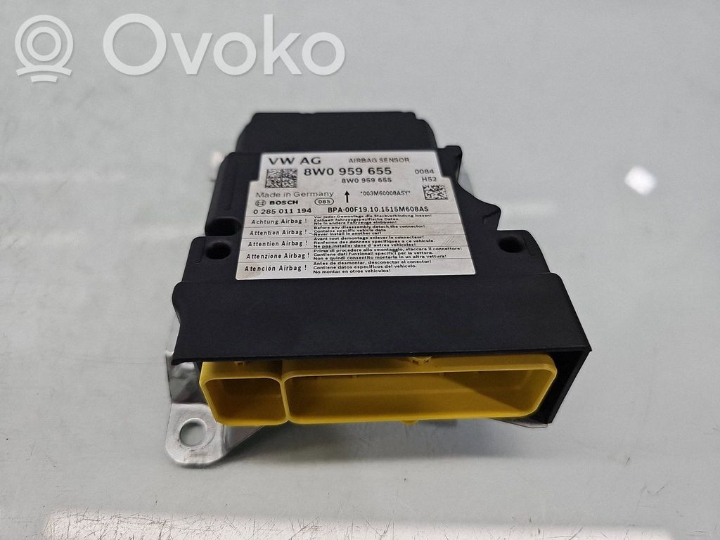 Audi A4 S4 B9 Unidad de control/módulo del Airbag 