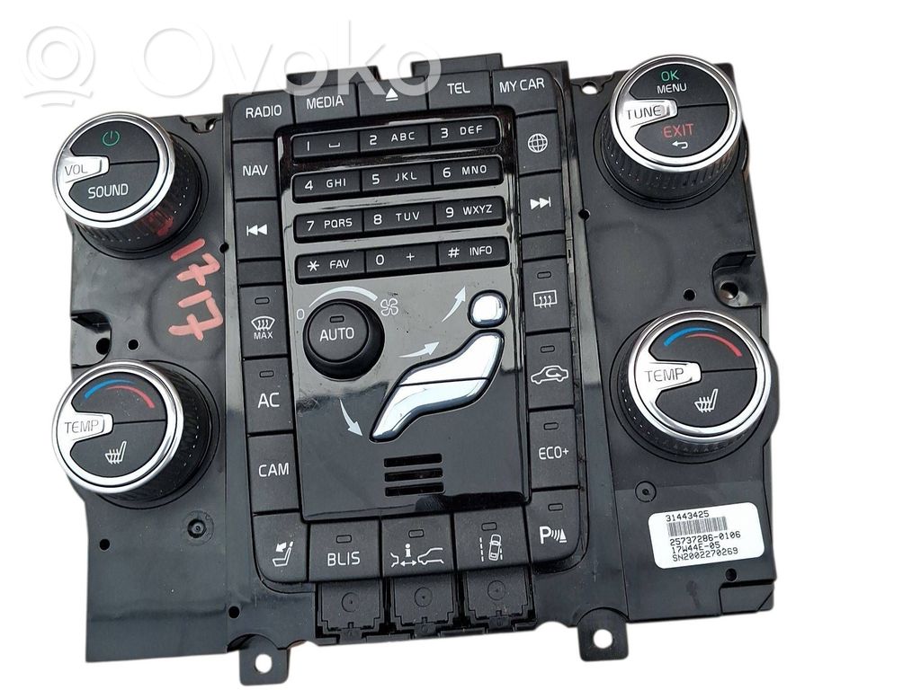 Volvo S60 Climate control unit 