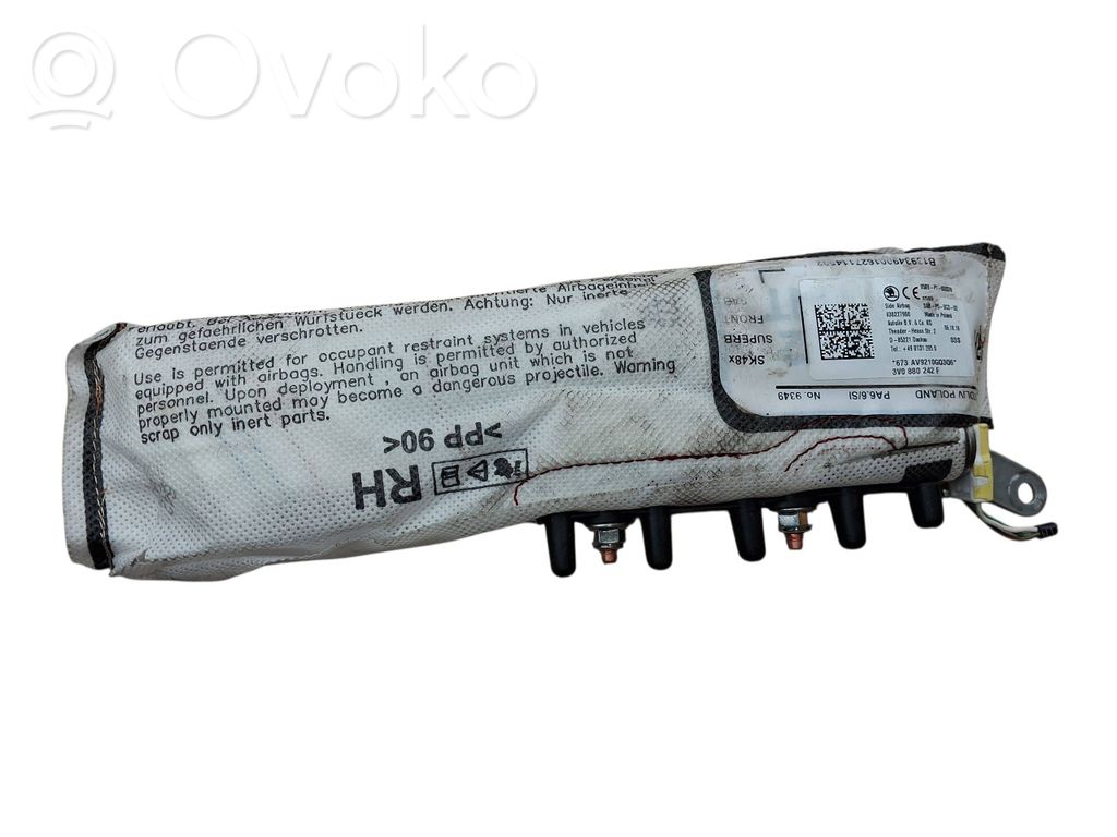 Skoda Superb B8 (3V) Airbag del asiento 