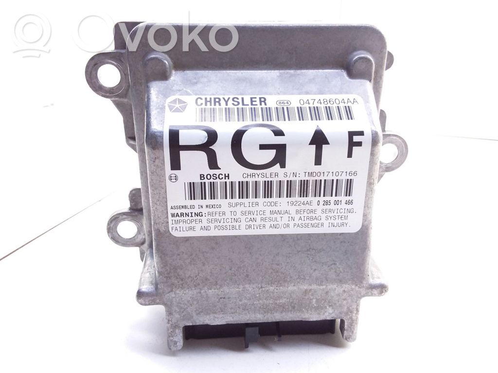 Airbag control unit/module   04748604AA,0285001466
