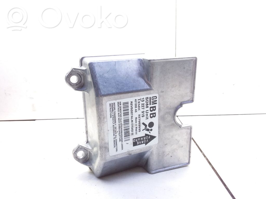 Opel Astra H Module de contrôle airbag 