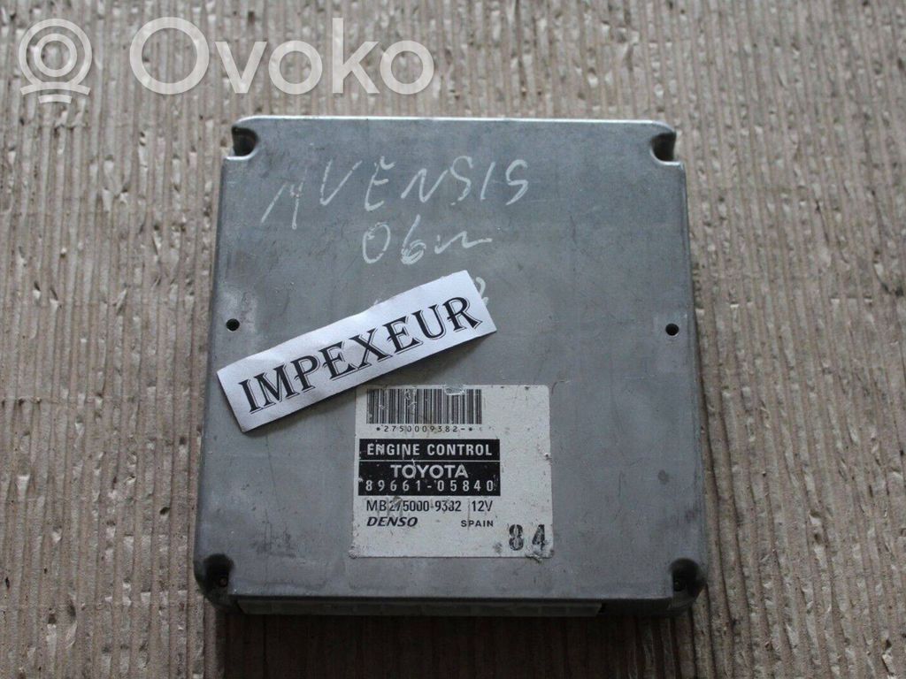 Toyota Avensis T250 Engine control unit/module 