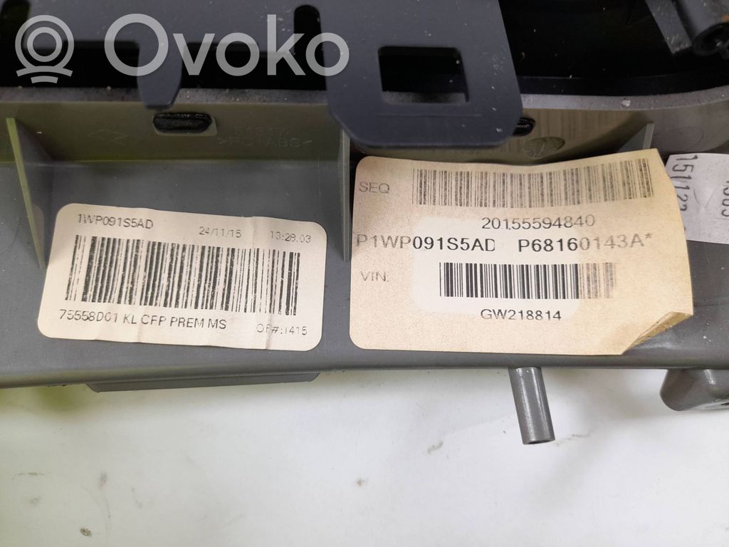 Dysze / Kratki środkowego nawiewu deski rozdzielczej   1WG52TRMAA,20155594840,P1WP091S5AD