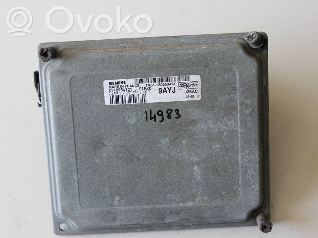 Ford Focus C-MAX Engine control unit/module 