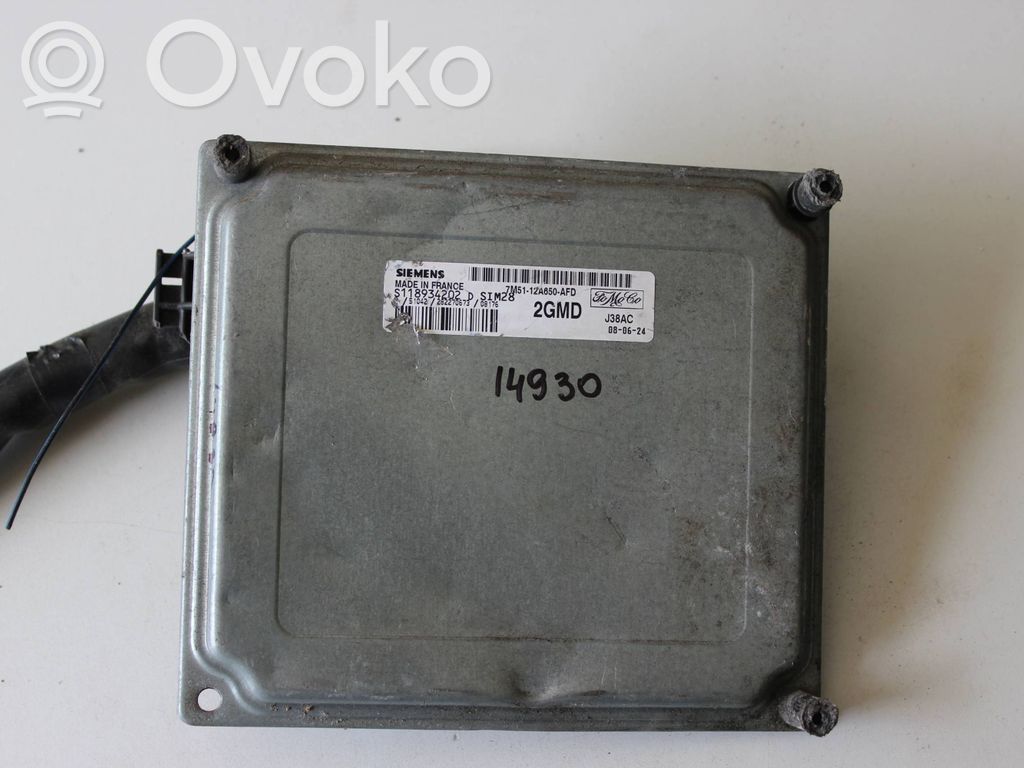 Engine control unit/module   7M5112A650AFD,S118934202D