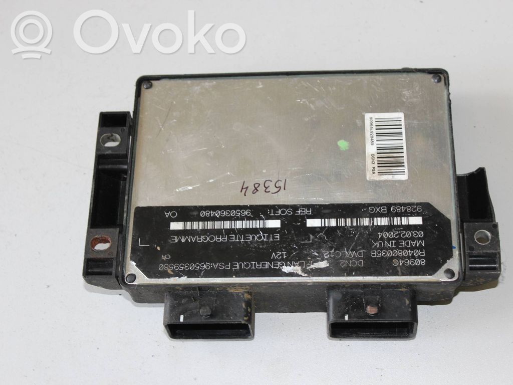 Citroen Berlingo Engine control unit/module 