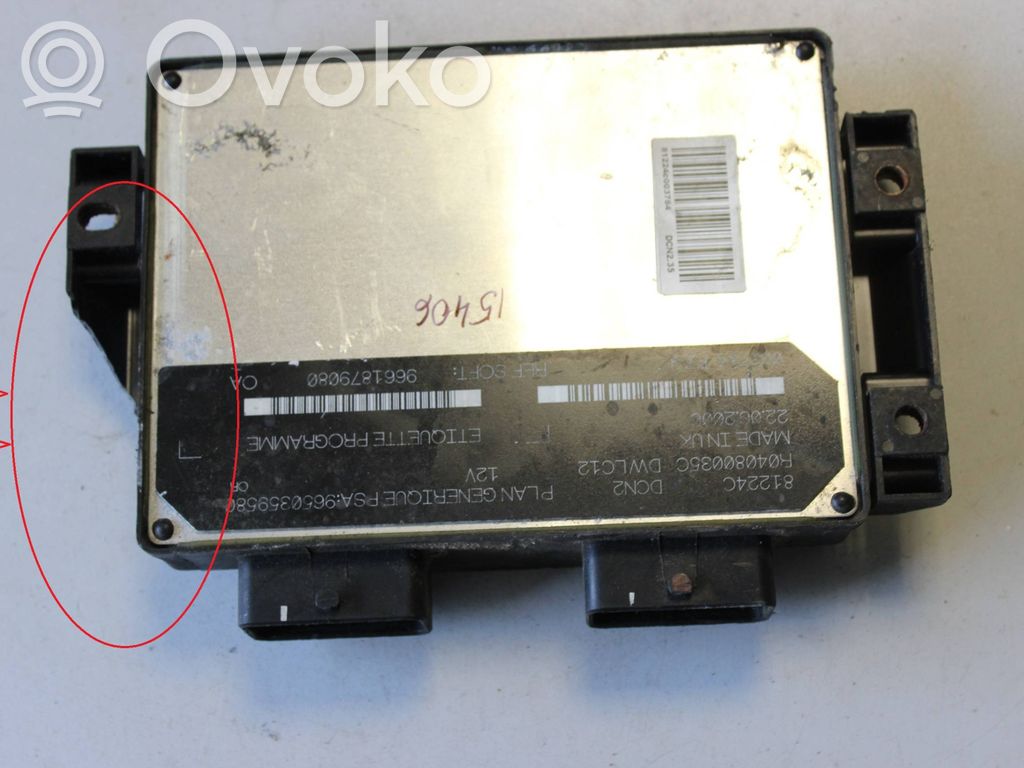 Citroen Berlingo Engine control unit/module 