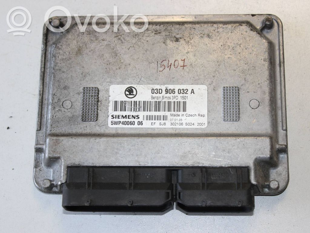 Skoda Fabia Mk1 (6Y) Engine control unit/module 