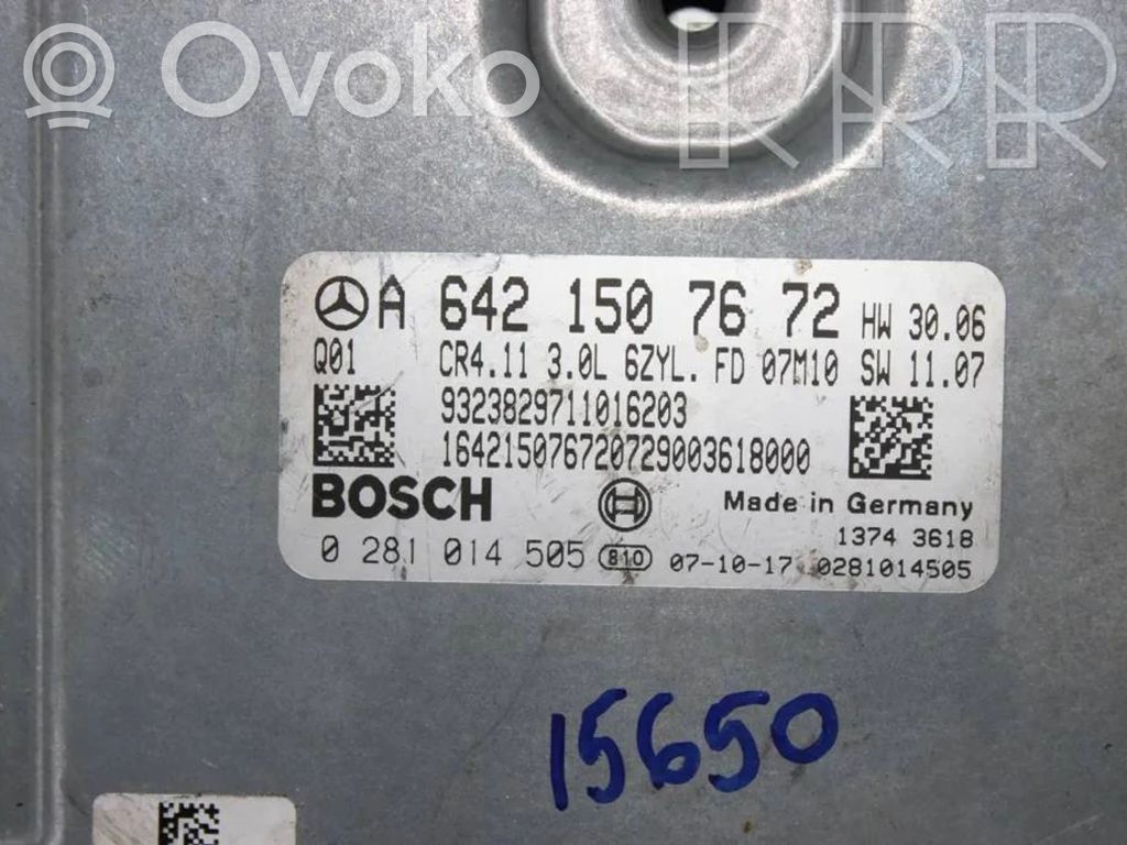 Engine control unit/module   A6421507672,0281014505