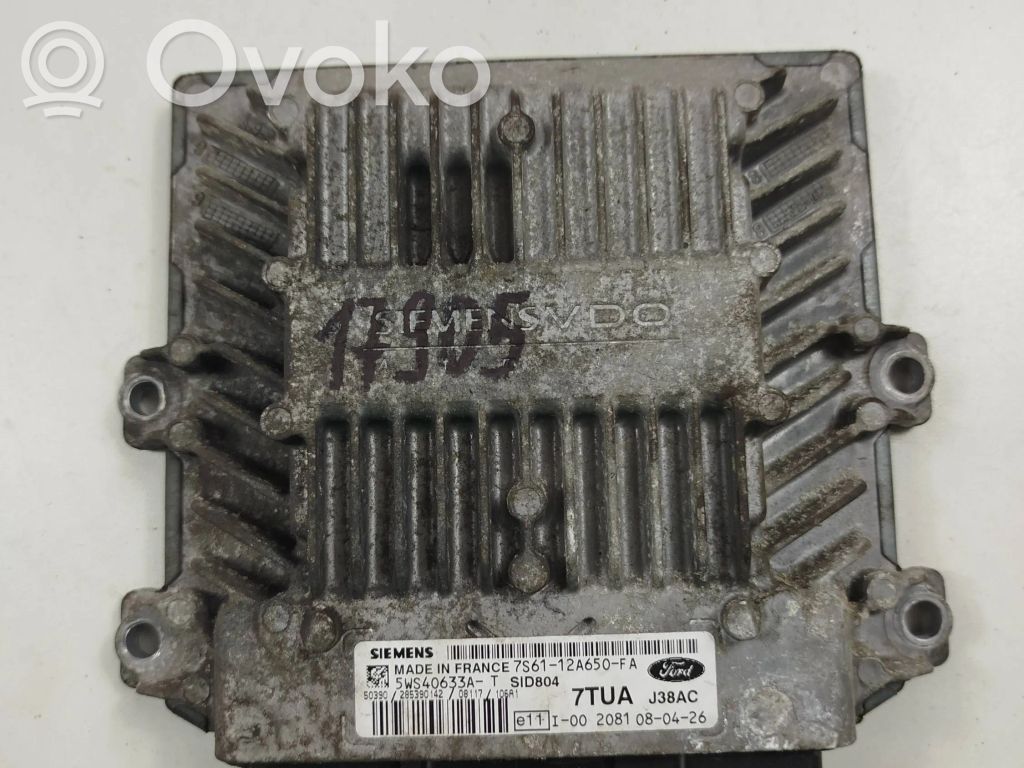 Engine control unit/module   7S6112A650FA,5WS40633AT