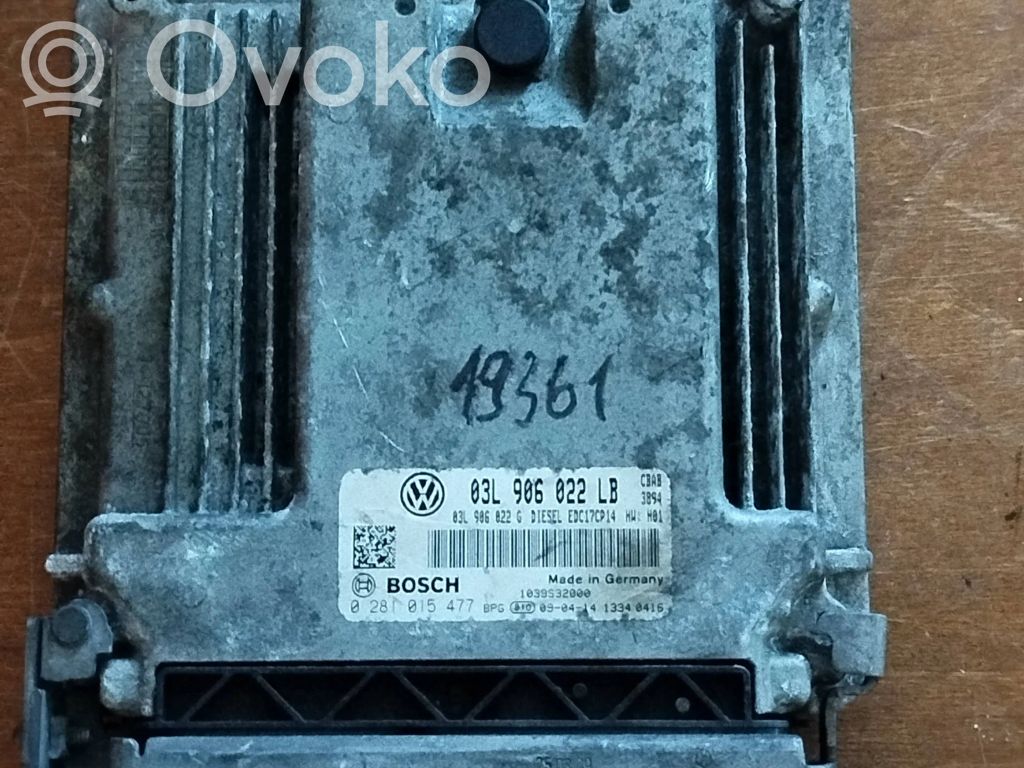 Volkswagen Golf VI Engine control unit/module 