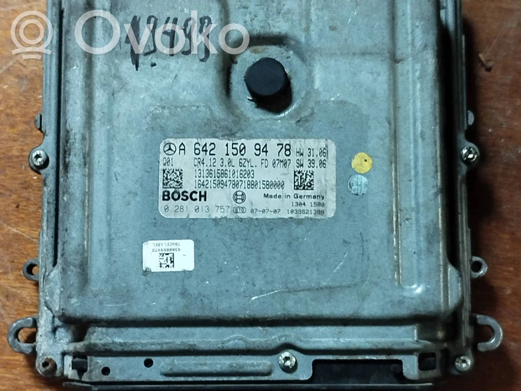 Mercedes-Benz ML W164 Engine control unit/module 