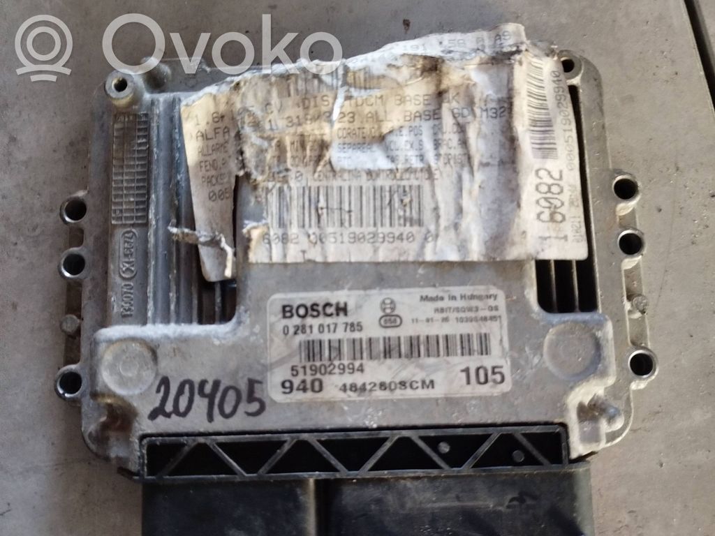 Alfa Romeo Giulietta Engine control unit/module 